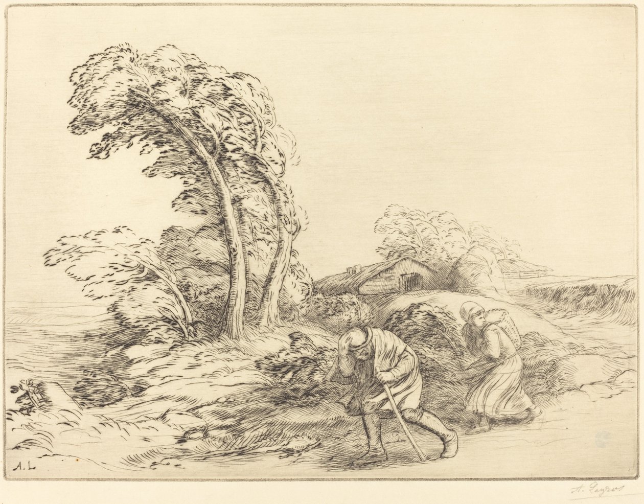 Podmuch wiatru autorstwa Alphonse Legros