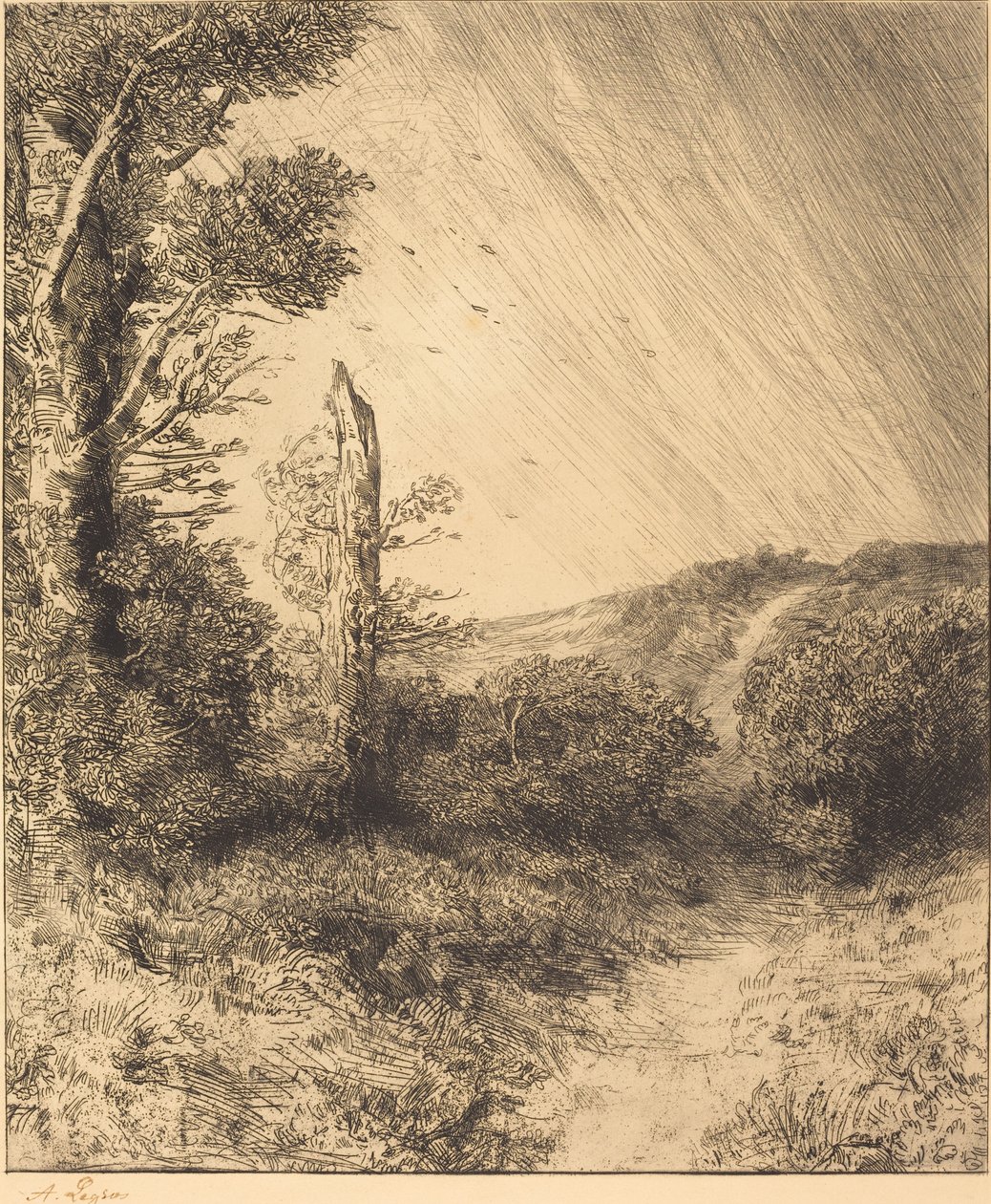 Podmuch wiatru Podmuch wiatru. autorstwa Alphonse Legros