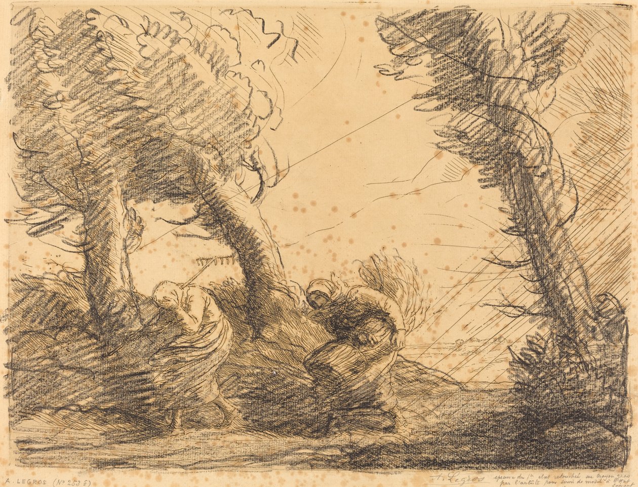 Harvesters Surprised by the Storm (Moissoneuses zaskakuje par l