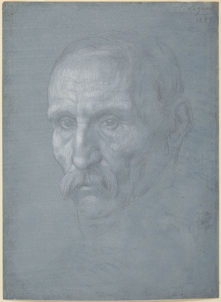 Głowa mężczyzny autorstwa Alphonse Legros