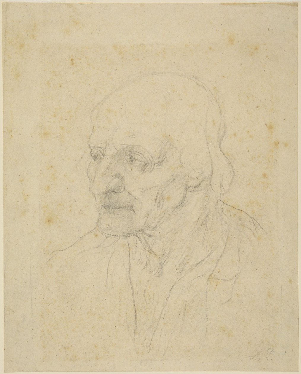 Głowa starca autorstwa Alphonse Legros