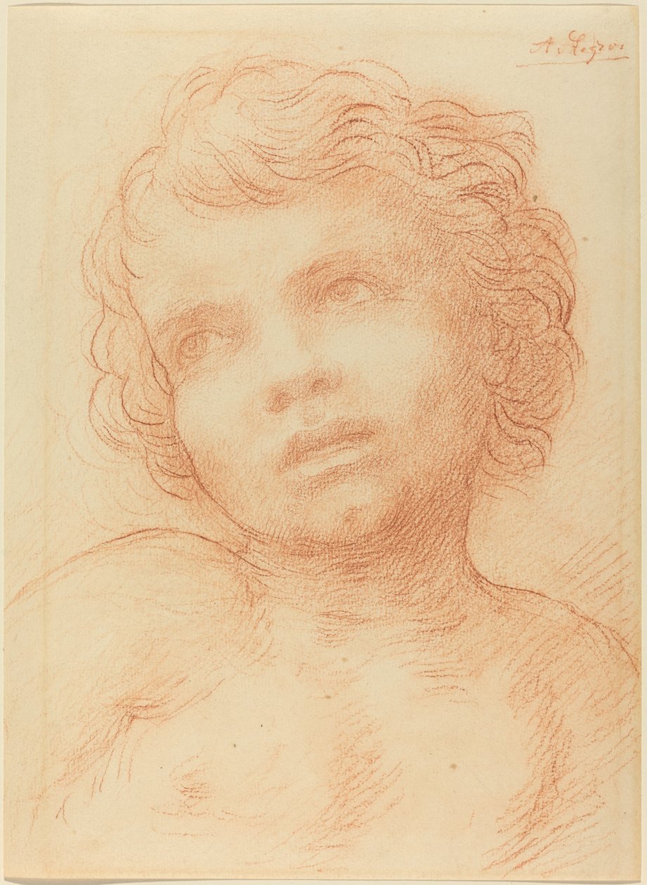 Głowa dziecka autorstwa Alphonse Legros