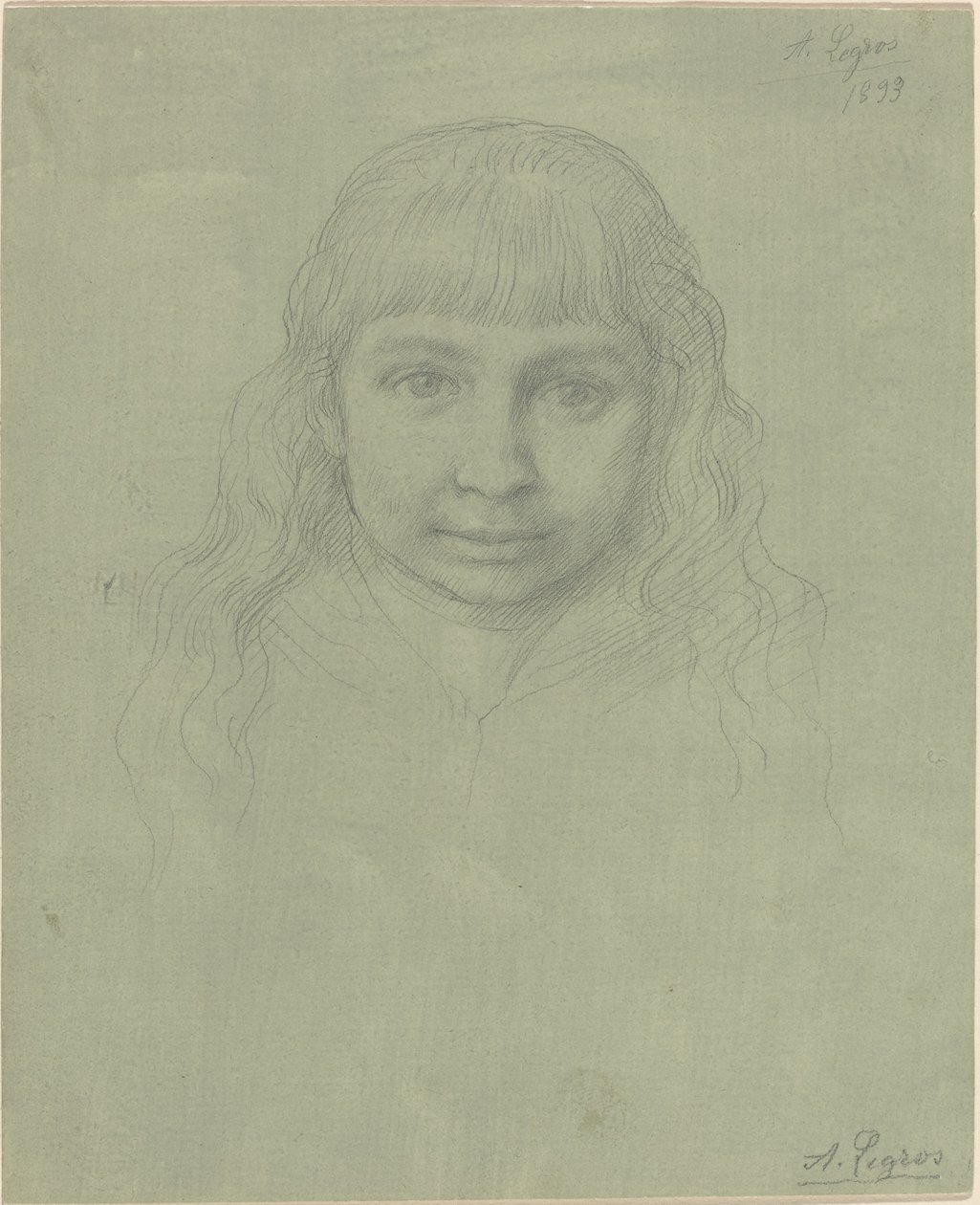 Głowa dziecka autorstwa Alphonse Legros