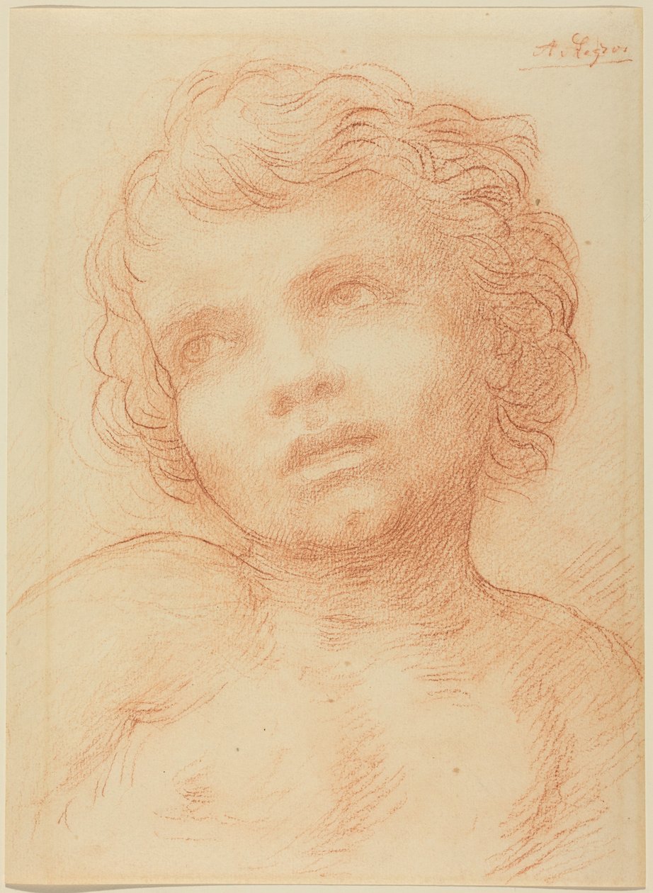 Głowa dziecka autorstwa Alphonse Legros