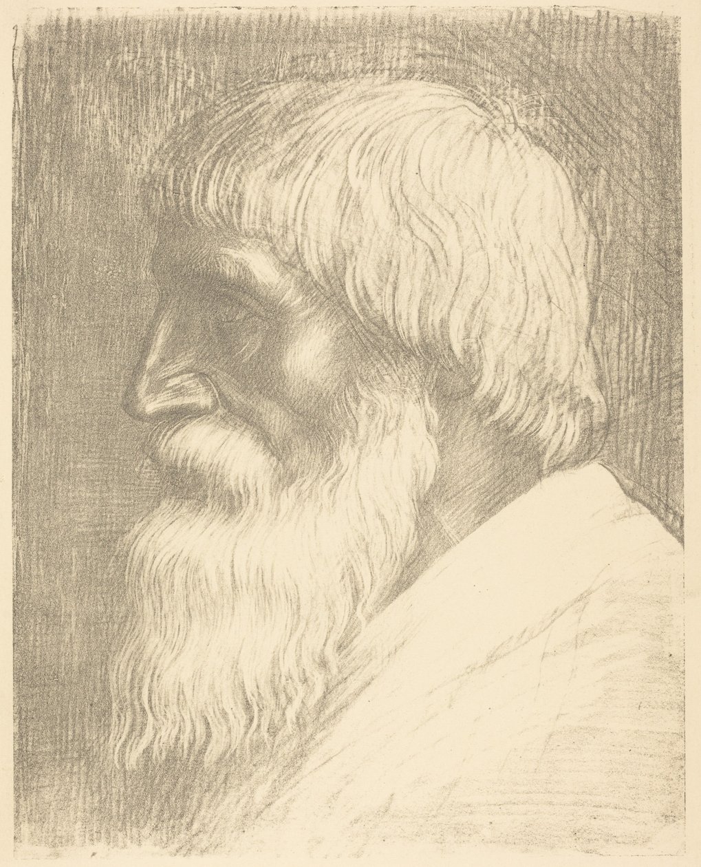 Głowa mężczyzny (Tête d’homme) autorstwa Alphonse Legros