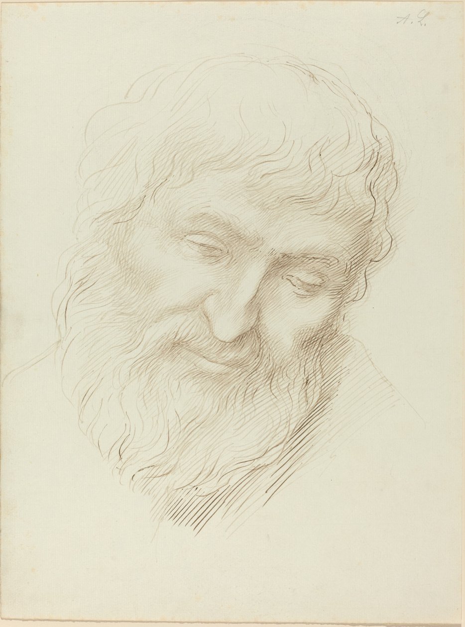 Głowa mężczyzny autorstwa Alphonse Legros