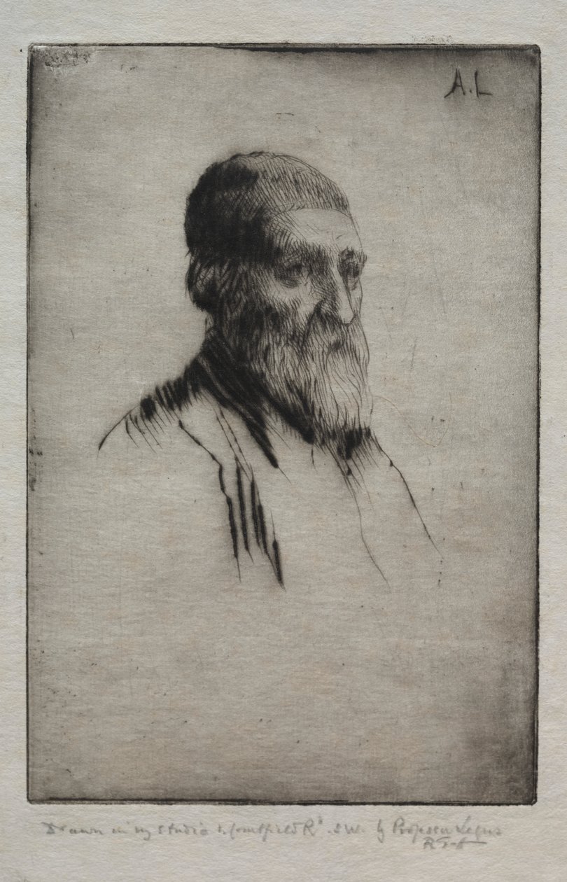 Głowa mężczyzny autorstwa Alphonse Legros