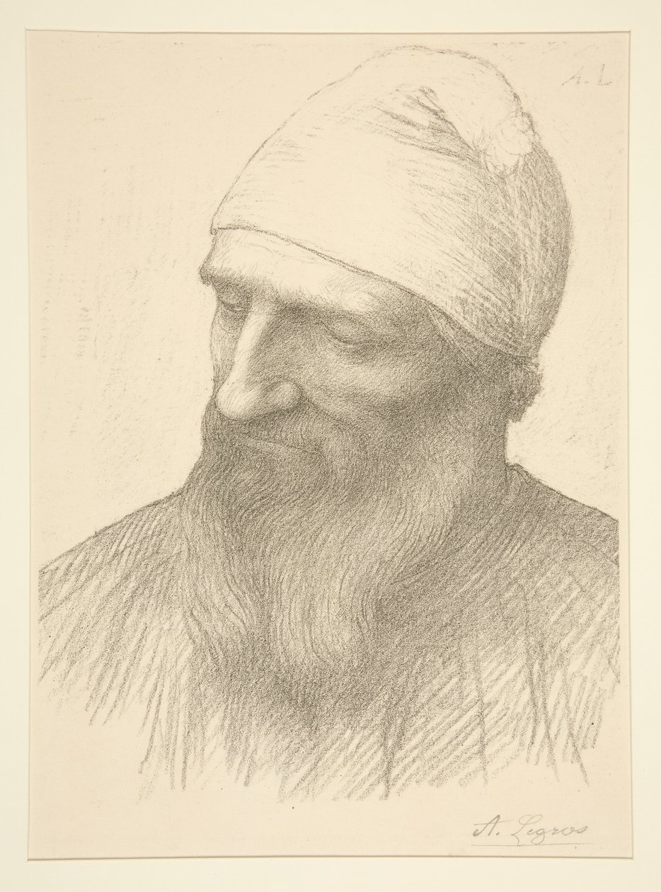 Głowa mężczyzny autorstwa Alphonse Legros
