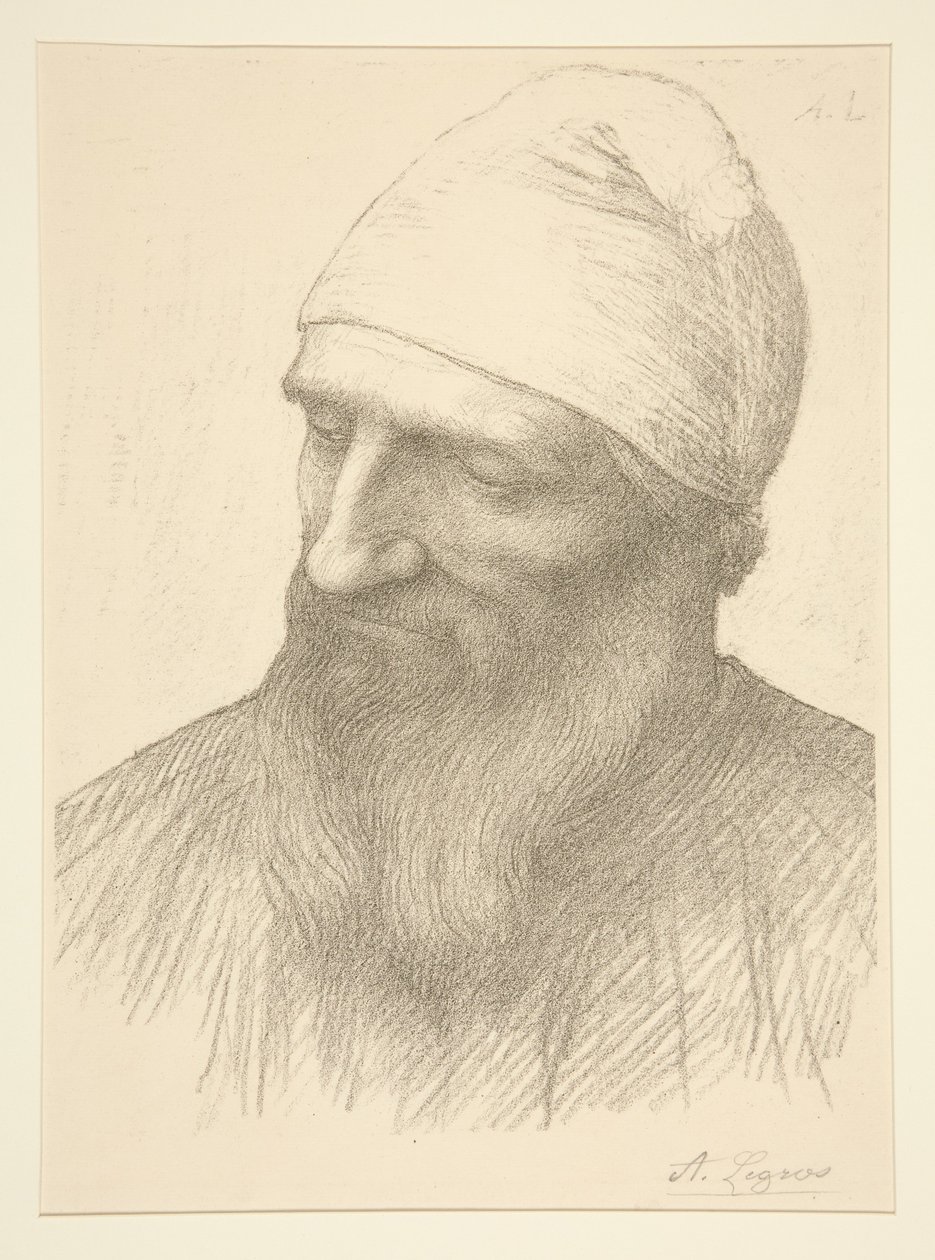 Głowa mężczyzny autorstwa Alphonse Legros