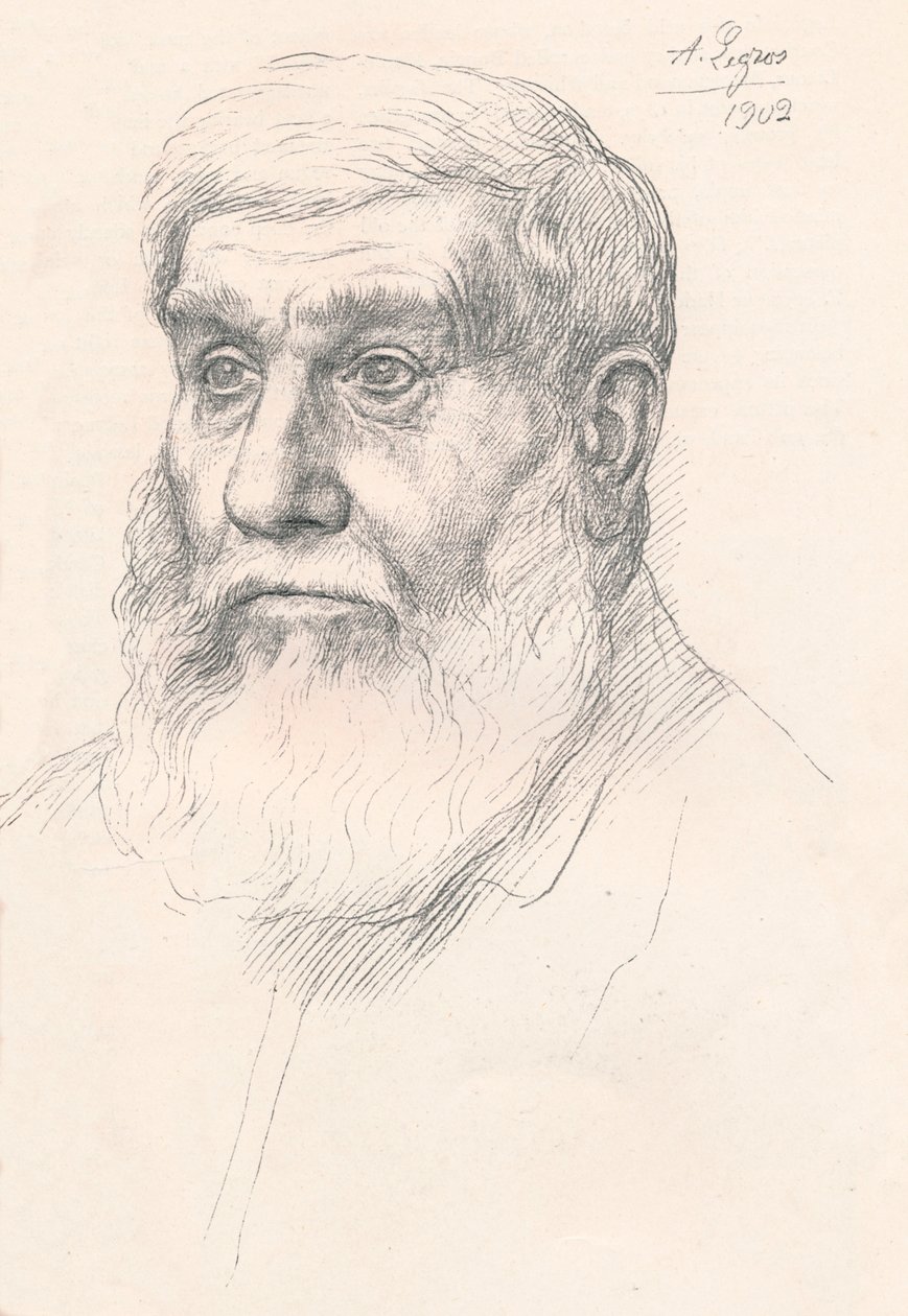 Głowa Chłopa, 1902, 1903 autorstwa Alphonse Legros