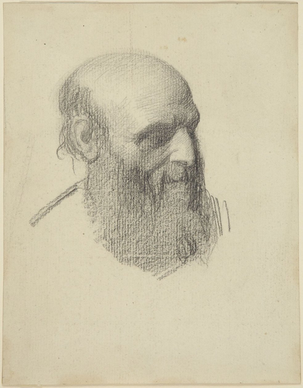 Głowa brodatego mężczyzny autorstwa Alphonse Legros