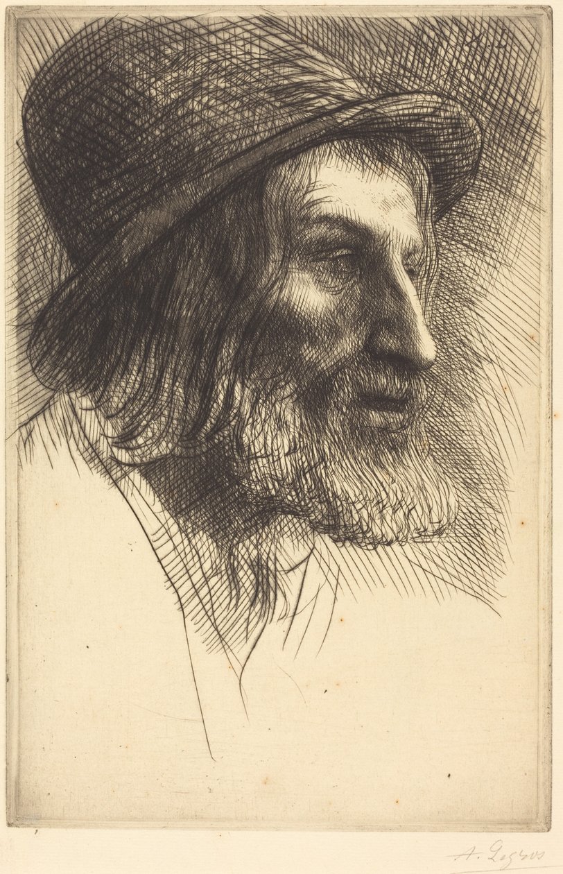 Głowa angielskiego robotnika (Pasterz) autorstwa Alphonse Legros