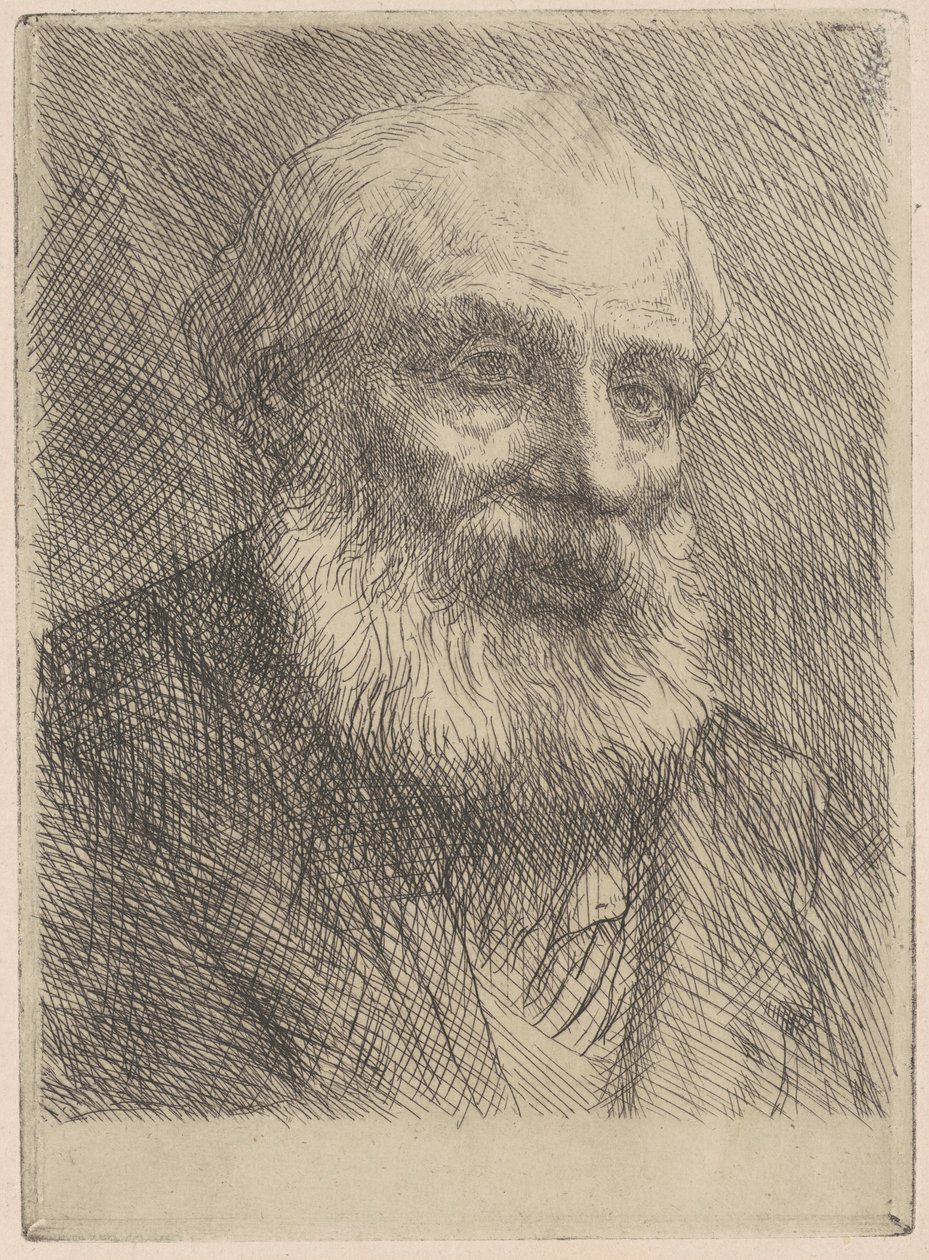 Głowa starego mężczyzny autorstwa Alphonse Legros