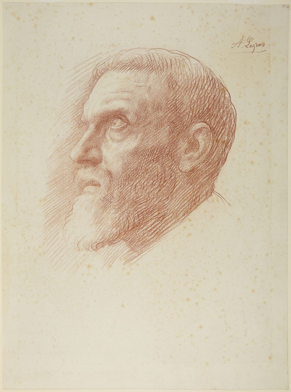 Głowa artysty autorstwa Alphonse Legros