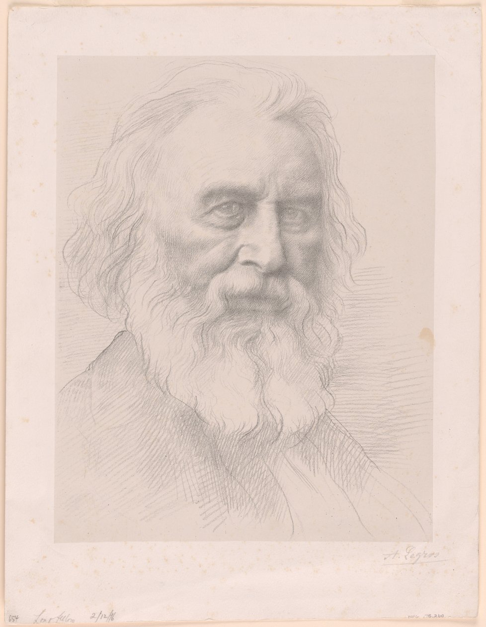 Henry Wadsworth Longfellow autorstwa Alphonse Legros