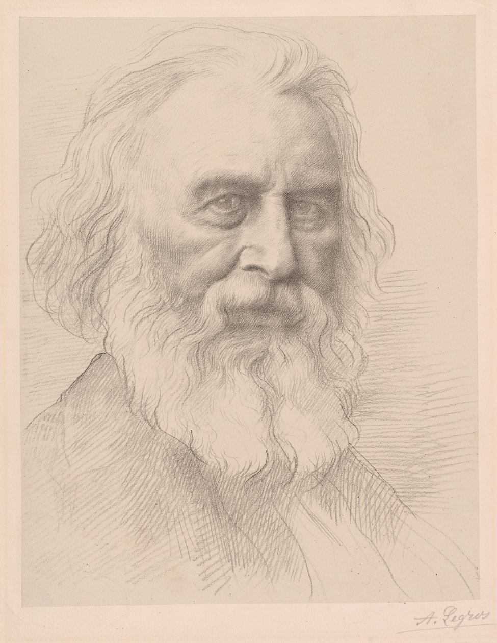 Henry Wadsworth Longfellow autorstwa Alphonse Legros