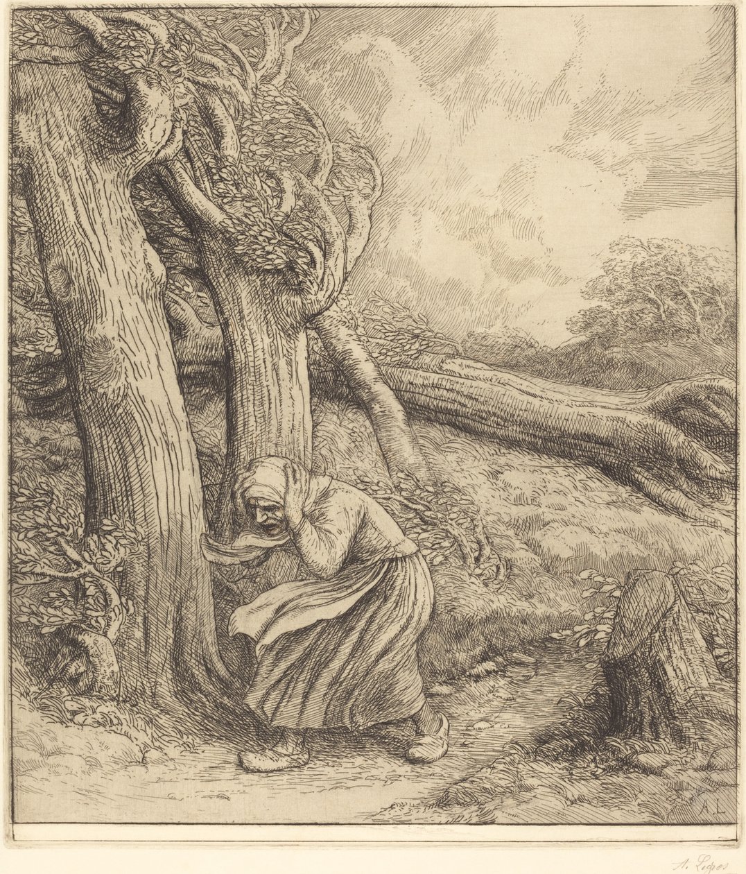 Huragan Huragan. autorstwa Alphonse Legros