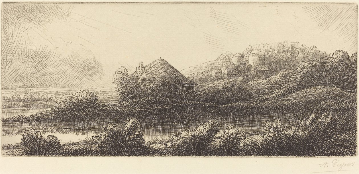 Chata na bagnach Chata na bagnach. autorstwa Alphonse Legros