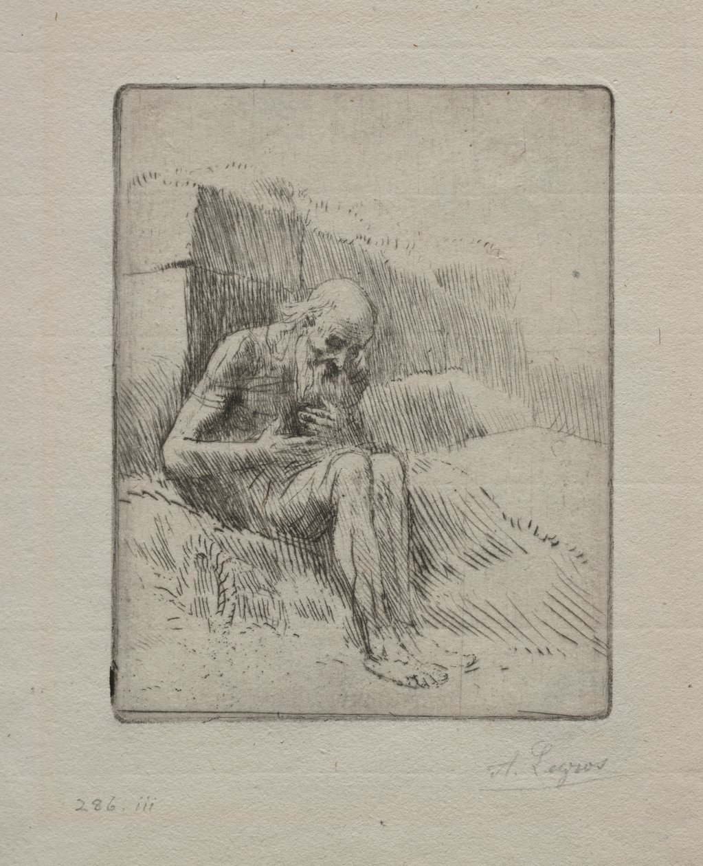Praca (druga płyta) autorstwa Alphonse Legros