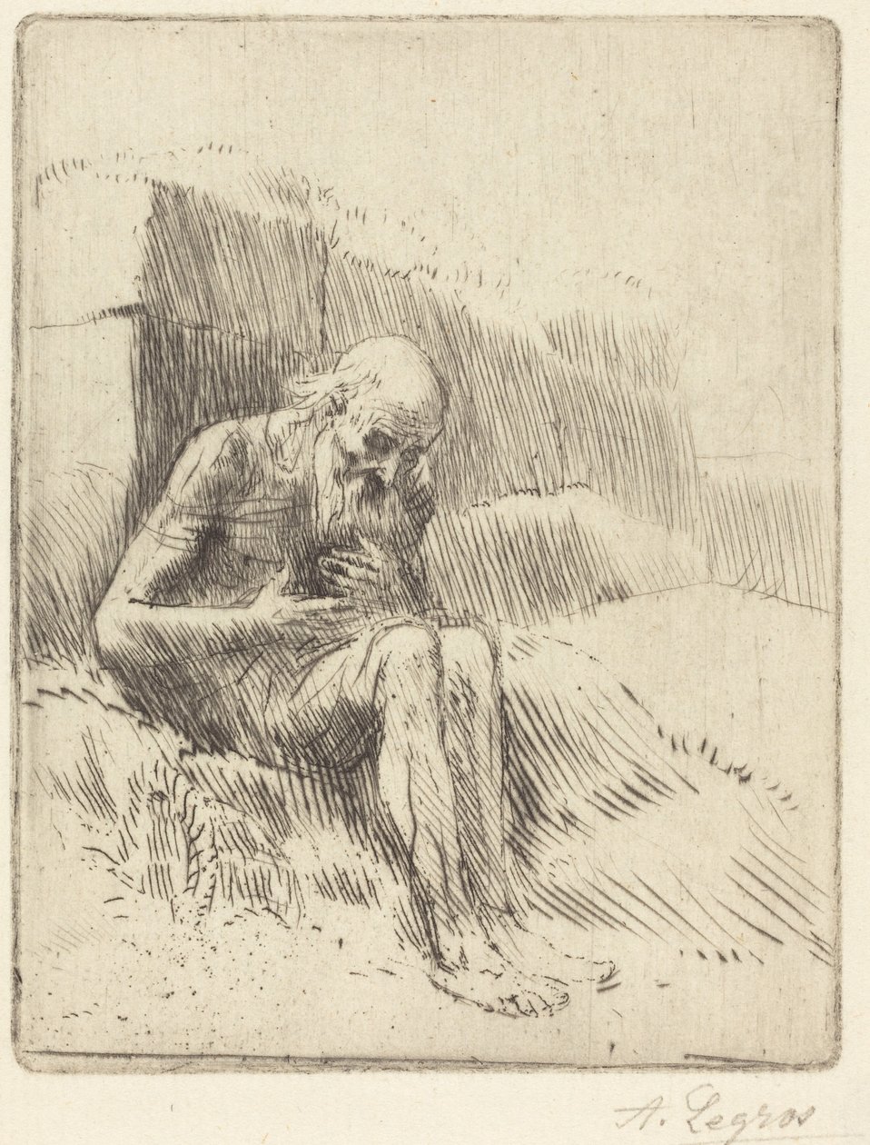 Job, druga plansza autorstwa Alphonse Legros
