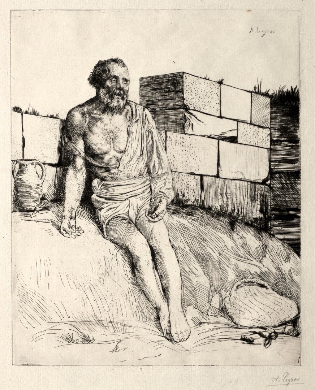 Pierwsza płyta Job. autorstwa Alphonse Legros