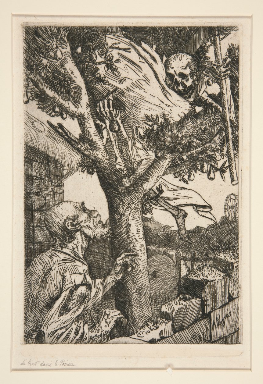 Śmierć na gruszy autorstwa Alphonse Legros