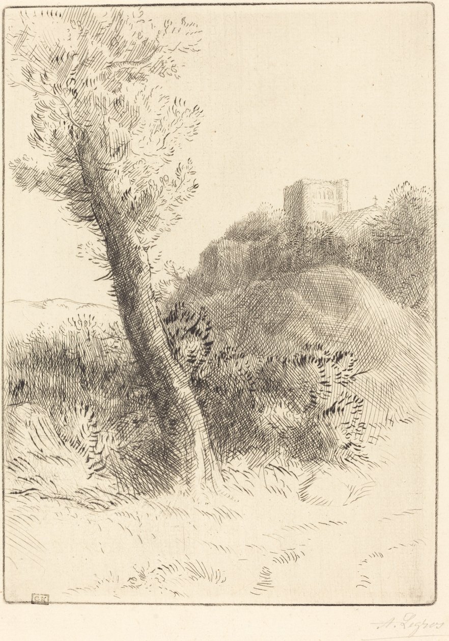 Krajobraz autorstwa Alphonse Legros