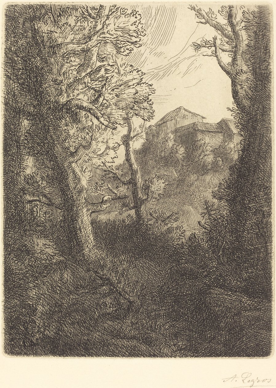 Krajobraz autorstwa Alphonse Legros