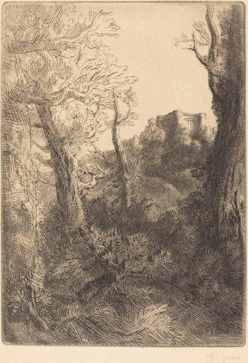 Krajobraz autorstwa Alphonse Legros