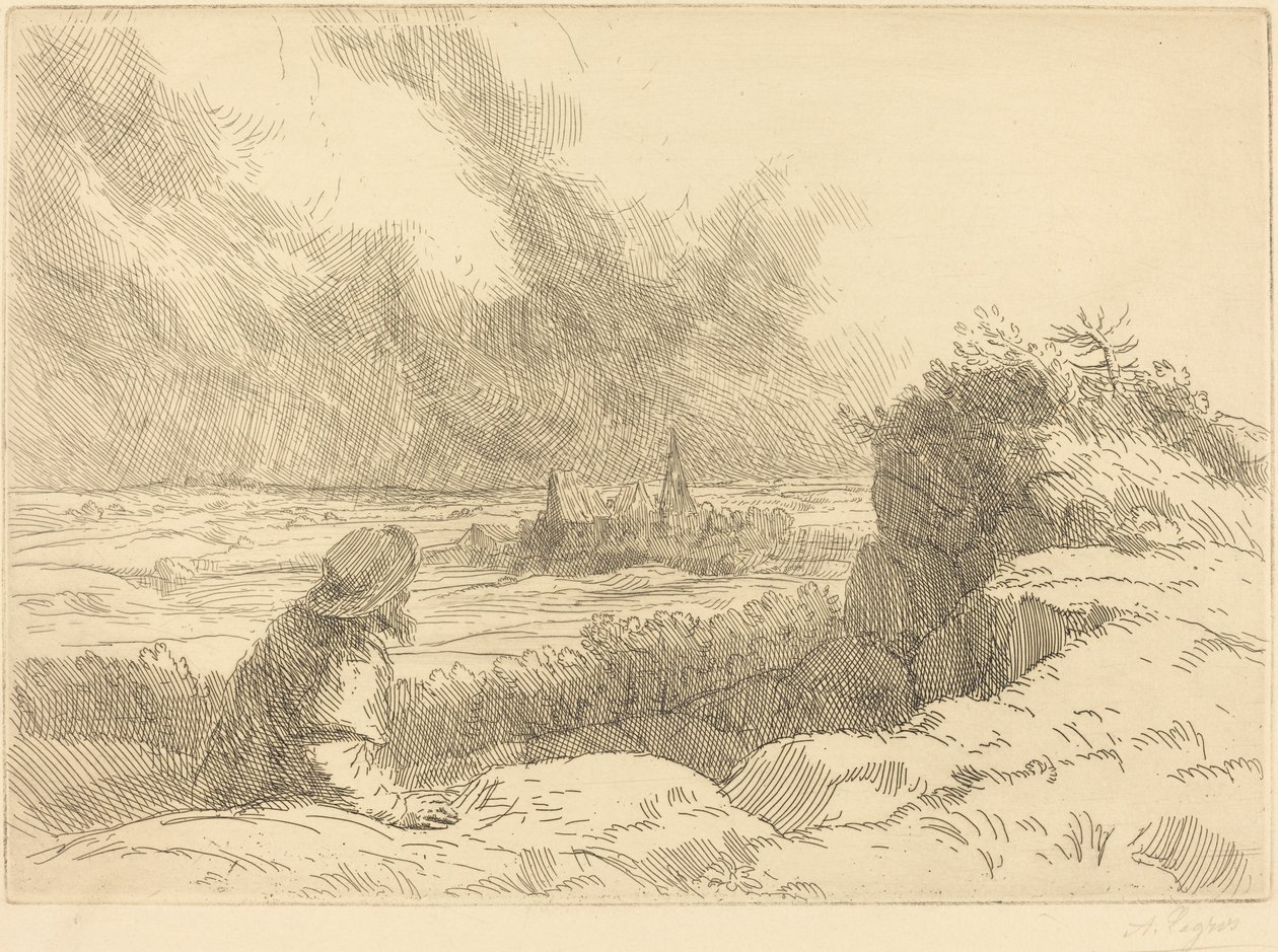 Krajobraz autorstwa Alphonse Legros