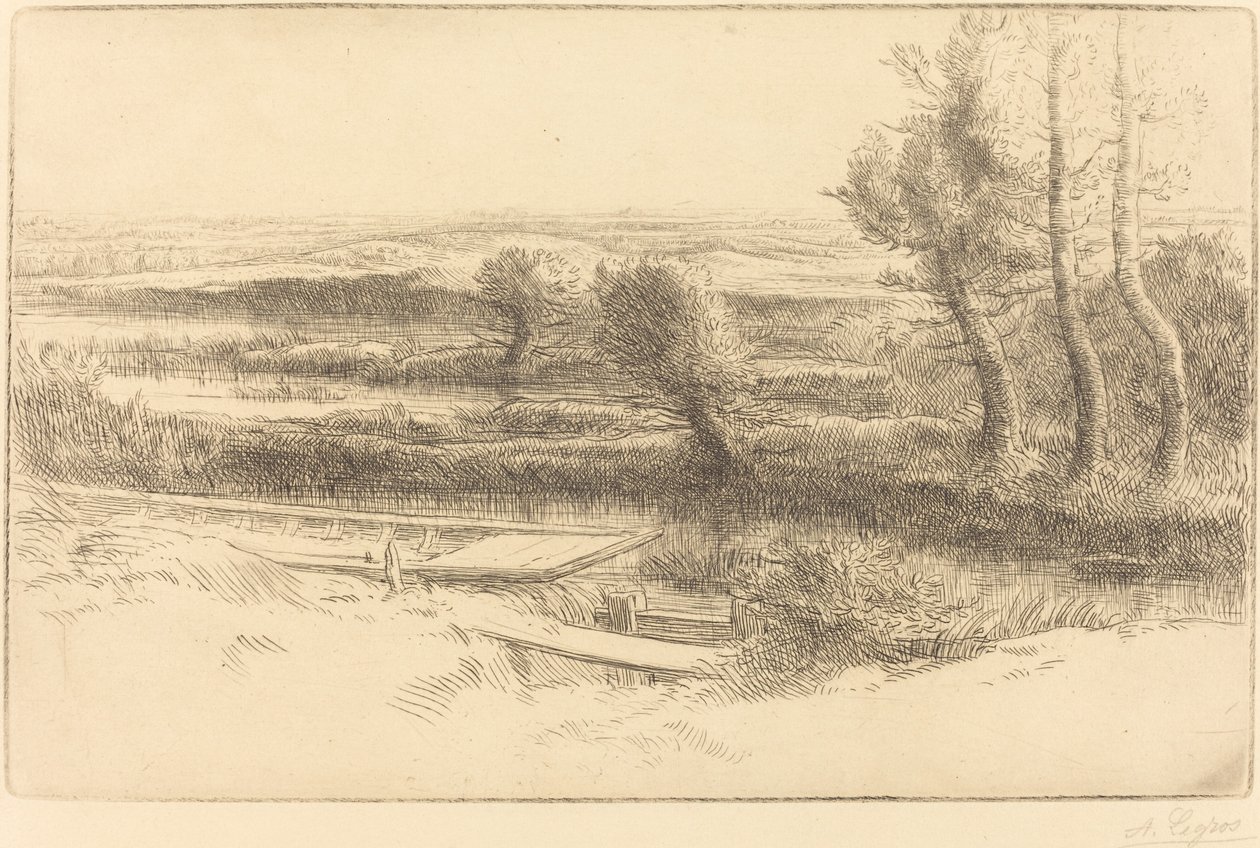 Krajobraz autorstwa Alphonse Legros