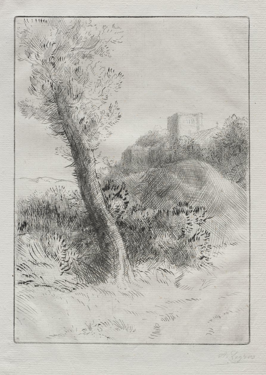 Pejzaż autorstwa Alphonse Legros