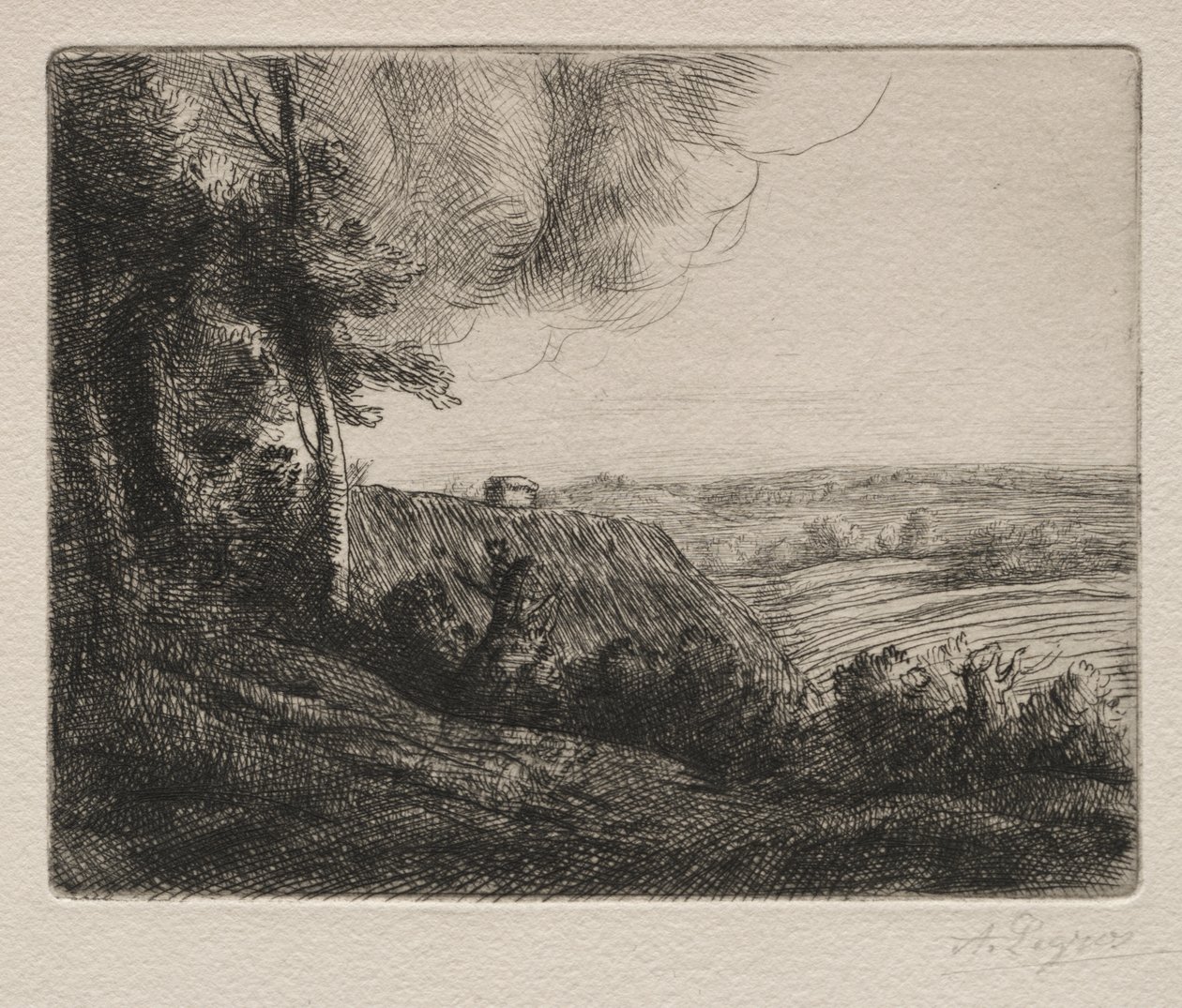 Krajobraz autorstwa Alphonse Legros