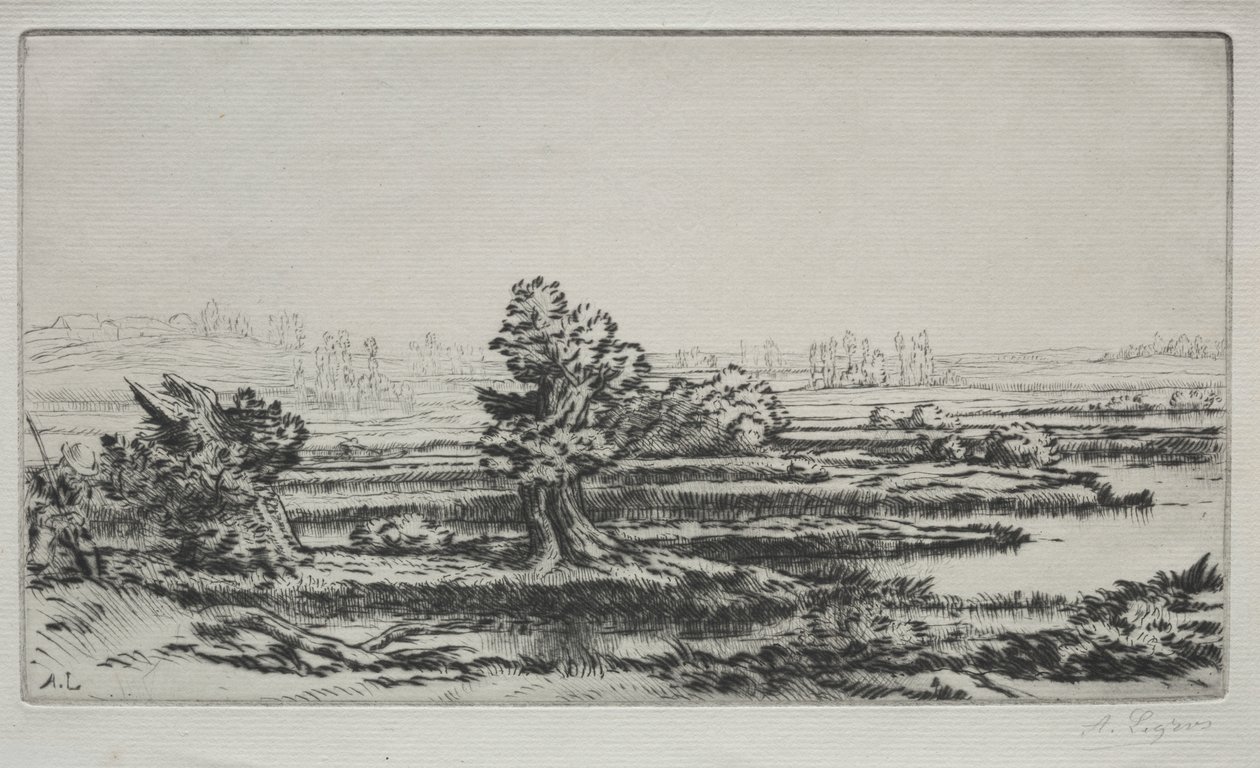 Krajobraz autorstwa Alphonse Legros