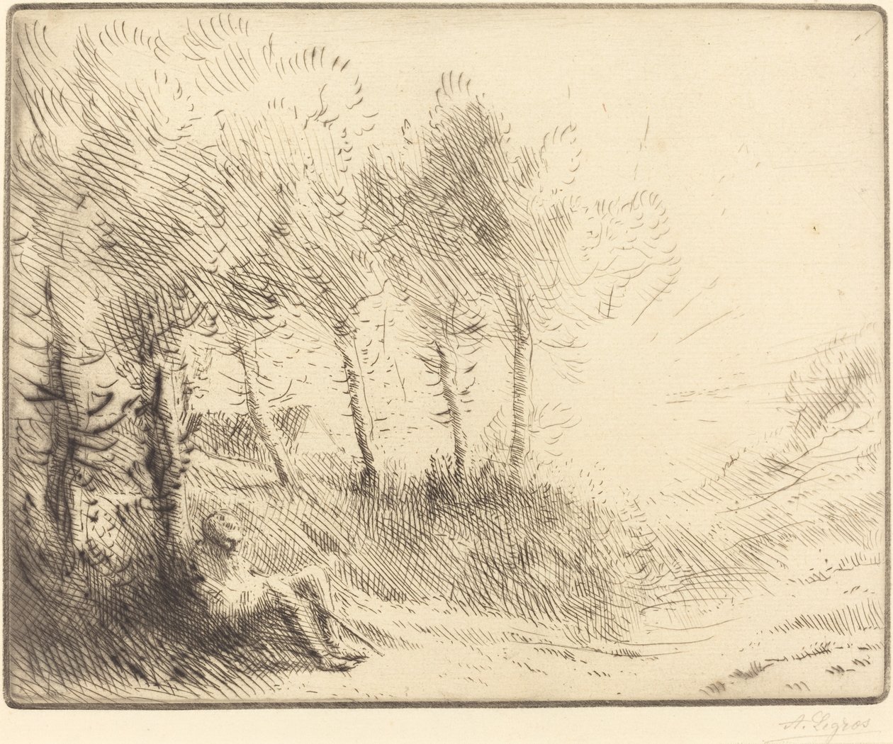 Krajobraz Krajobraz. autorstwa Alphonse Legros