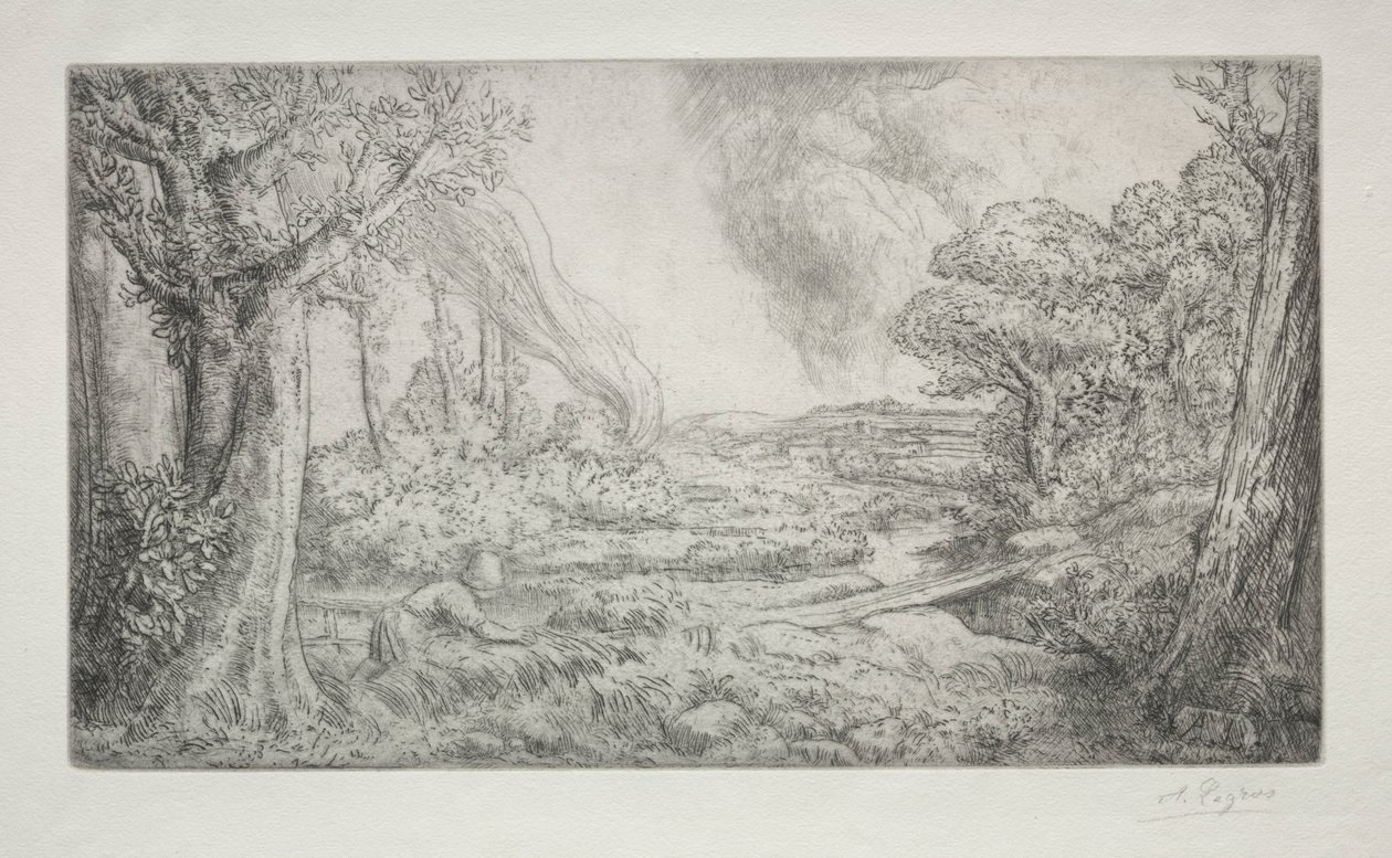 Płacenie krajobrazowe. autorstwa Alphonse Legros