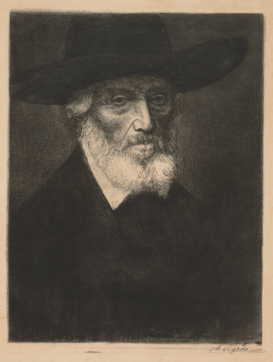 Duży portret Thomasa Carlylea autorstwa Alphonse Legros
