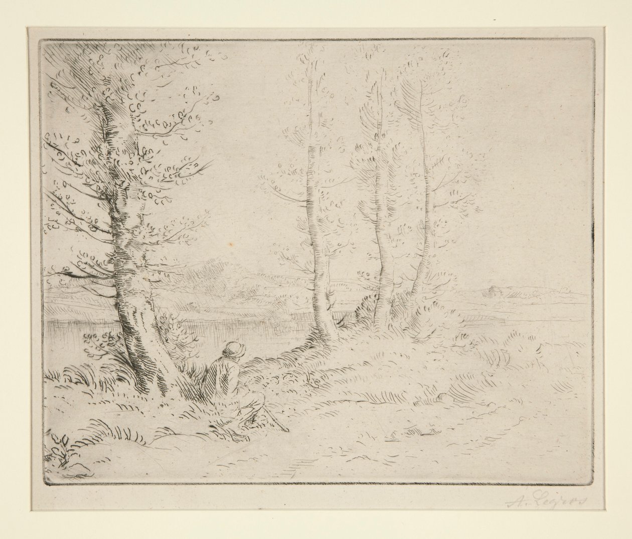 Wzdłuż brzegu autorstwa Alphonse Legros