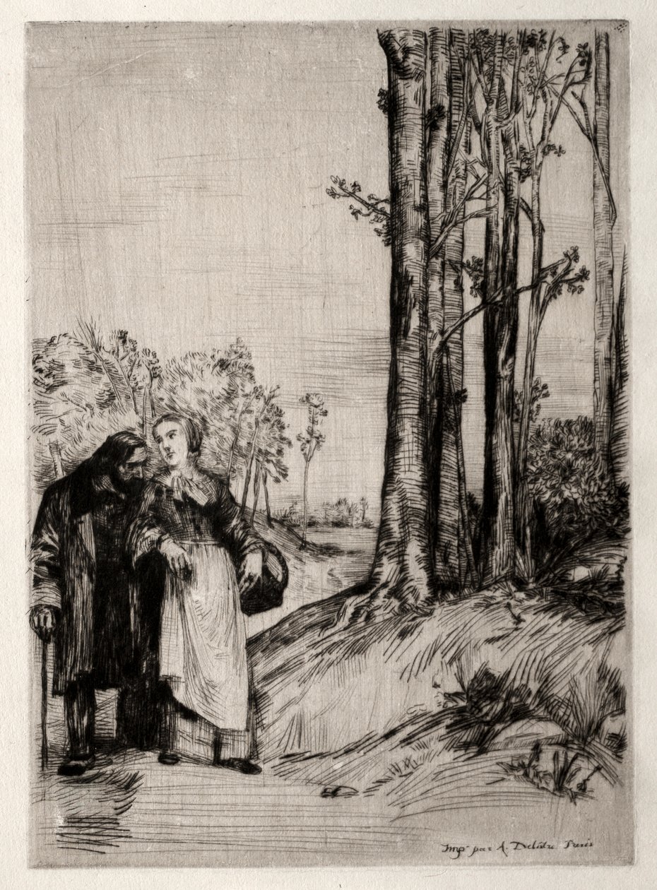 Spacer rekonwalescenta autorstwa Alphonse Legros