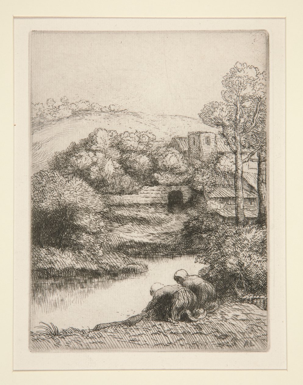 Pralnia, czyli Praczki autorstwa Alphonse Legros