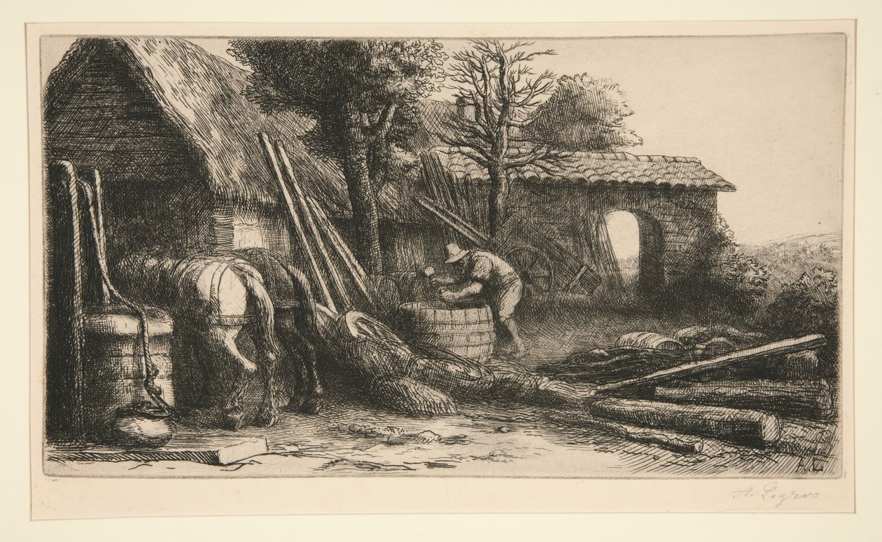 Beczarnik (The Cooper) autorstwa Alphonse Legros