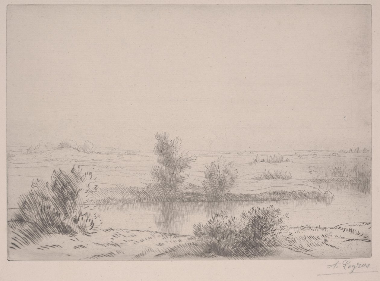 Bagna (akwaforta) autorstwa Alphonse Legros