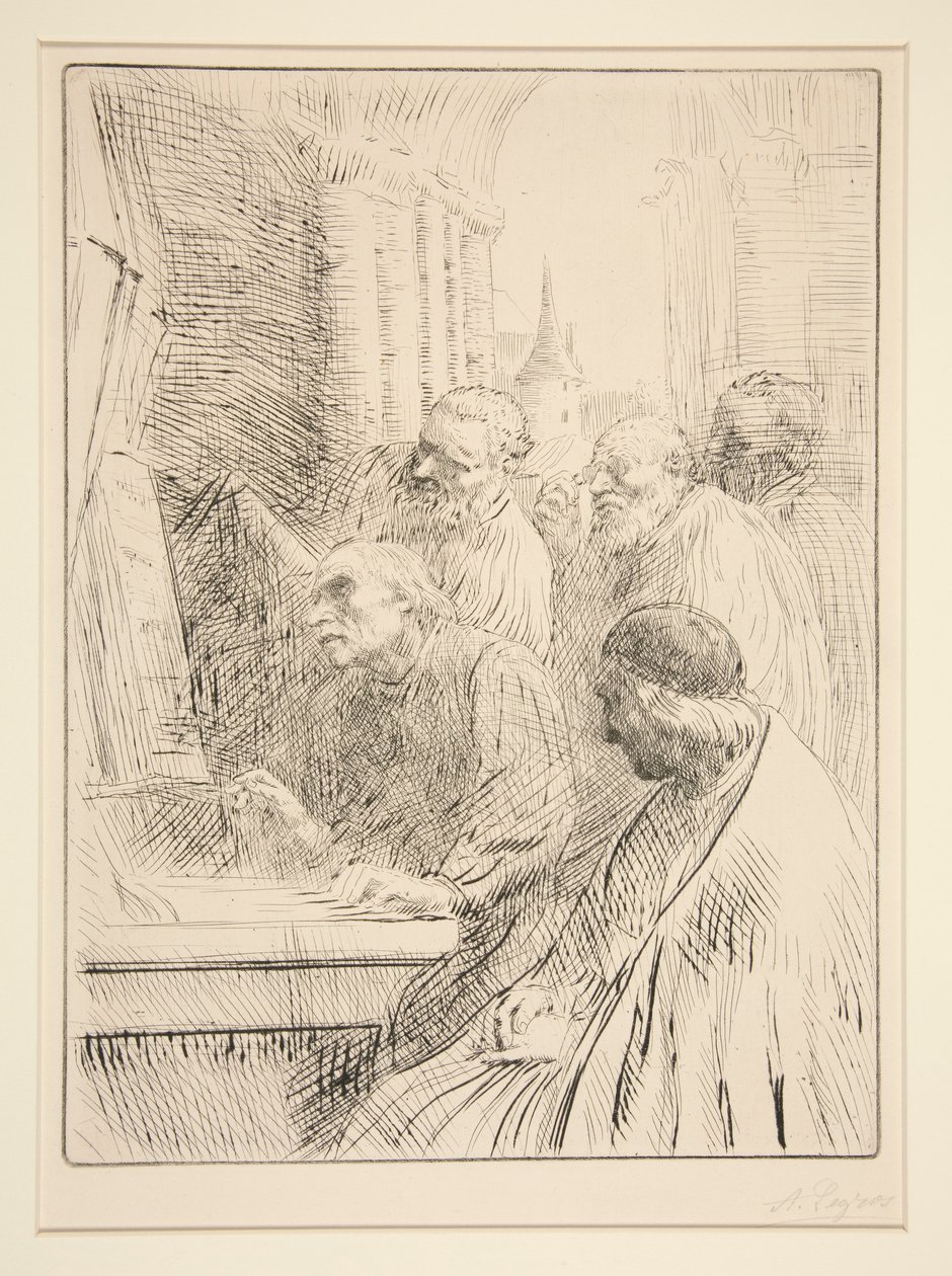 Mnisi w L autorstwa Alphonse Legros