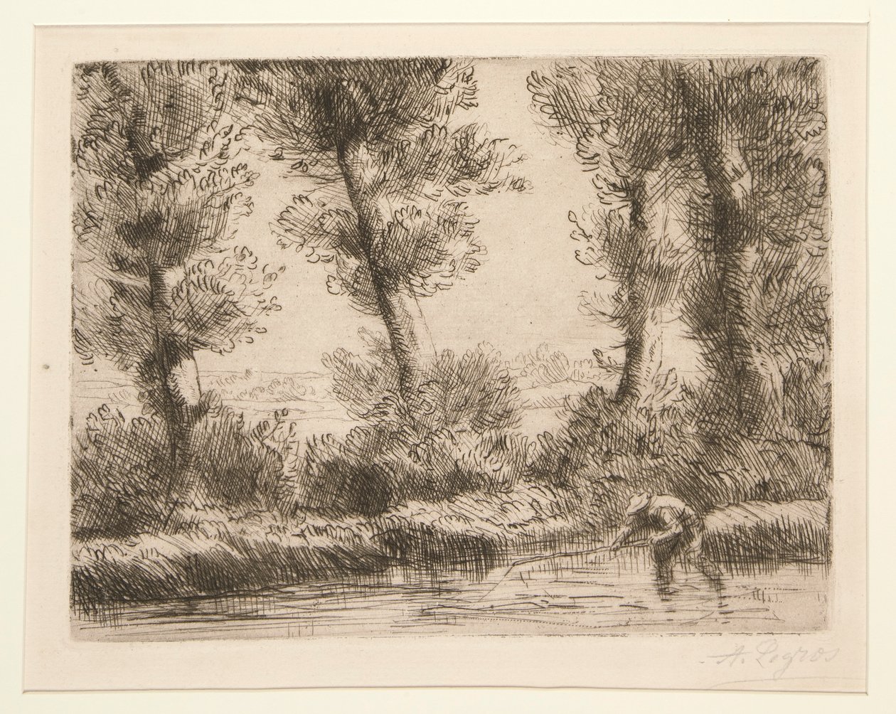 Les bords de la Liane (Nabrzeża Liane) autorstwa Alphonse Legros