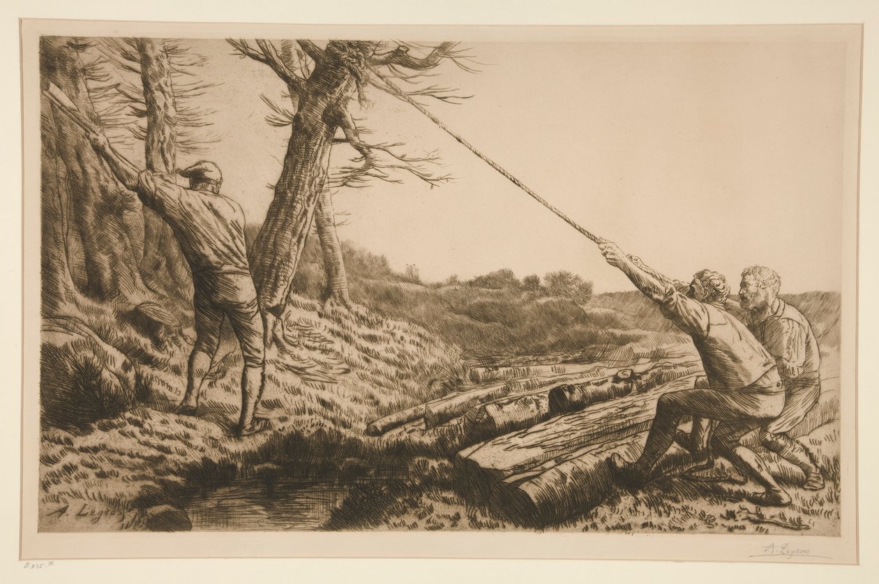Les bucherons (drwale) autorstwa Alphonse Legros