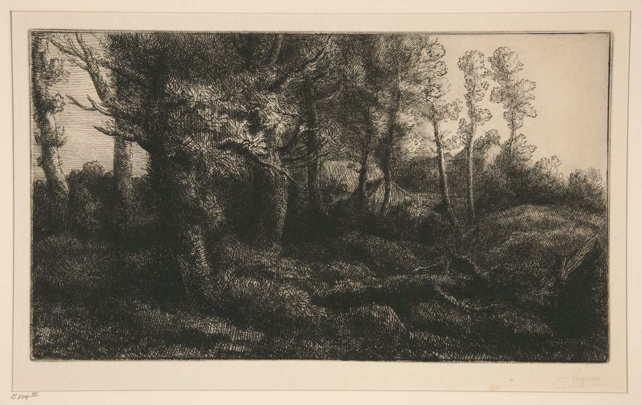 Lisiere de Foret (Skraj lasu) autorstwa Alphonse Legros