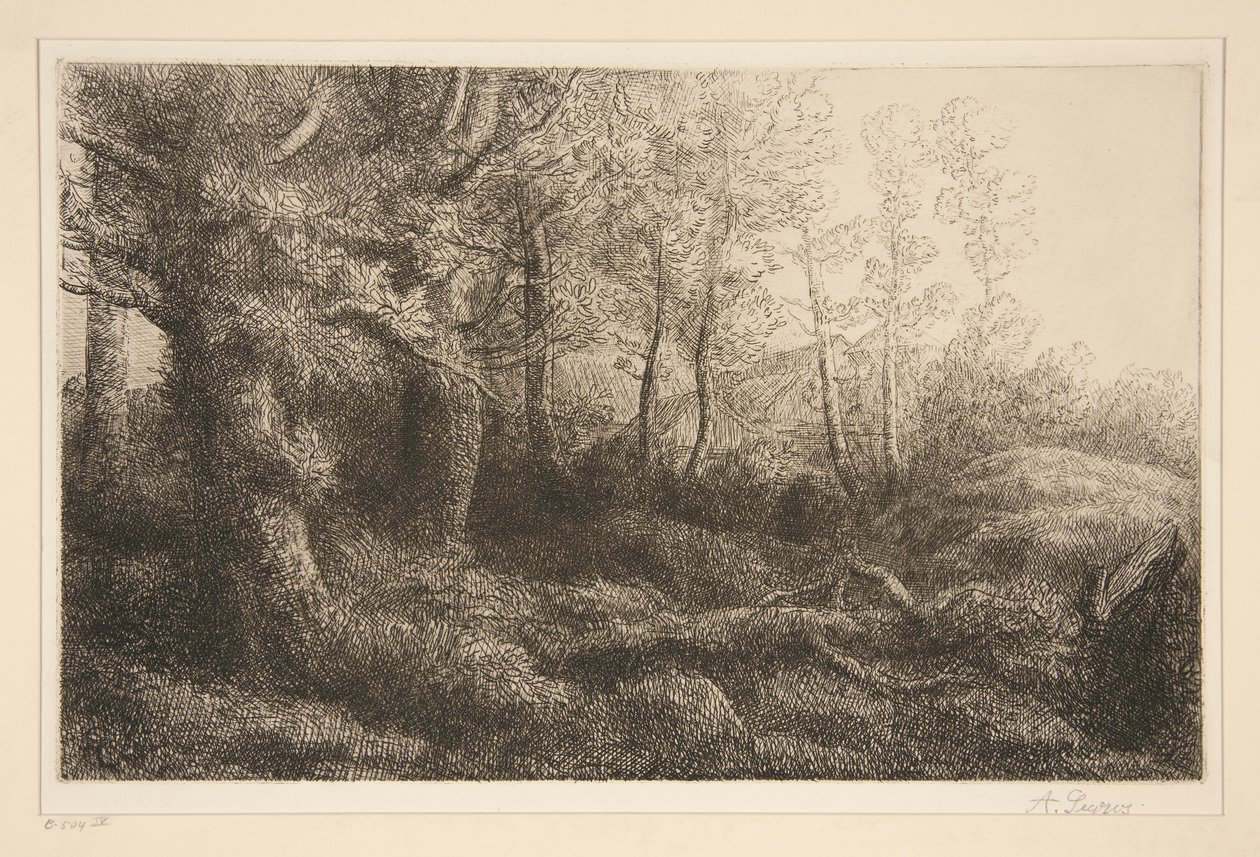 skraj lasu autorstwa Alphonse Legros