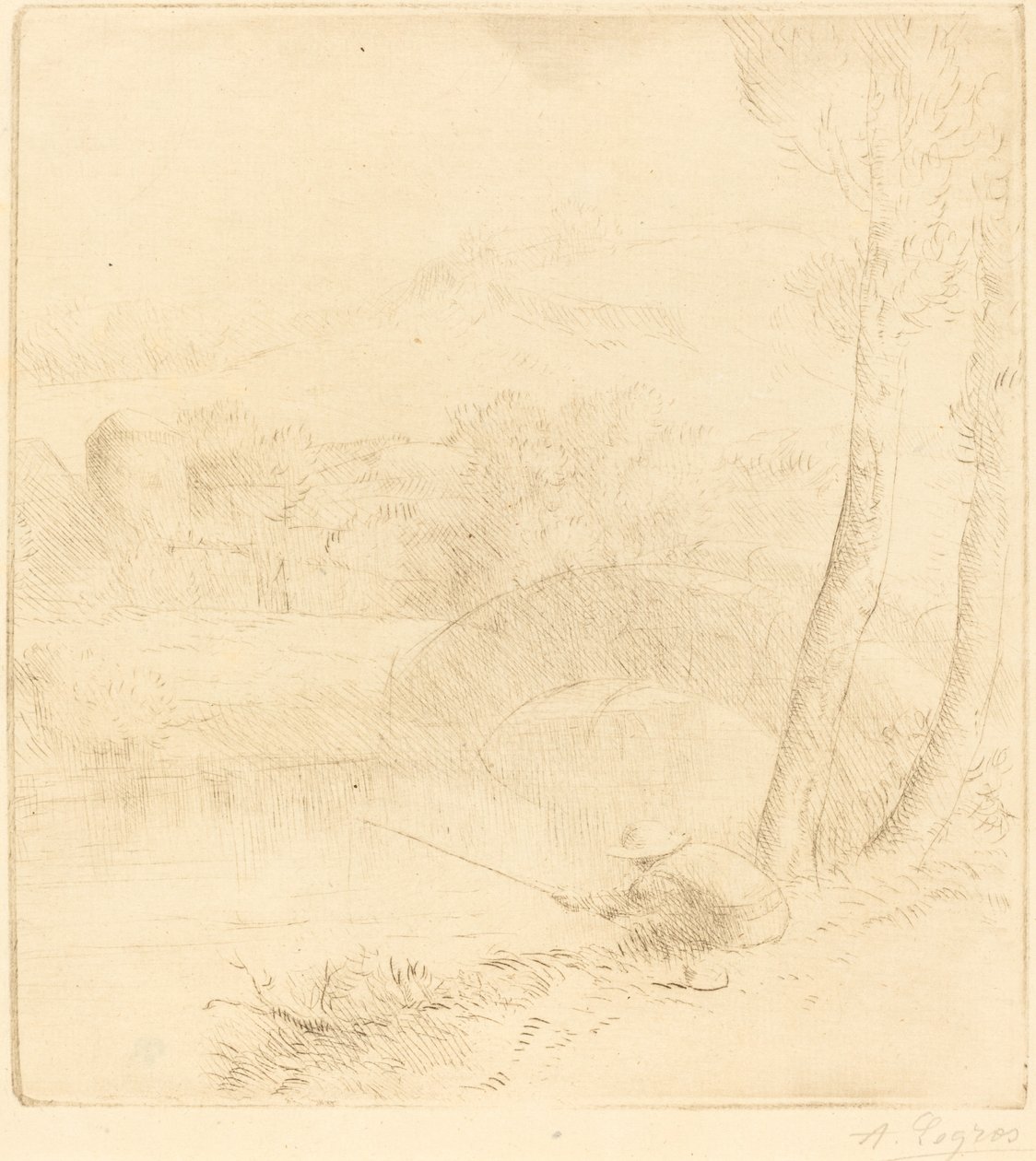 Mały wędkarz autorstwa Alphonse Legros