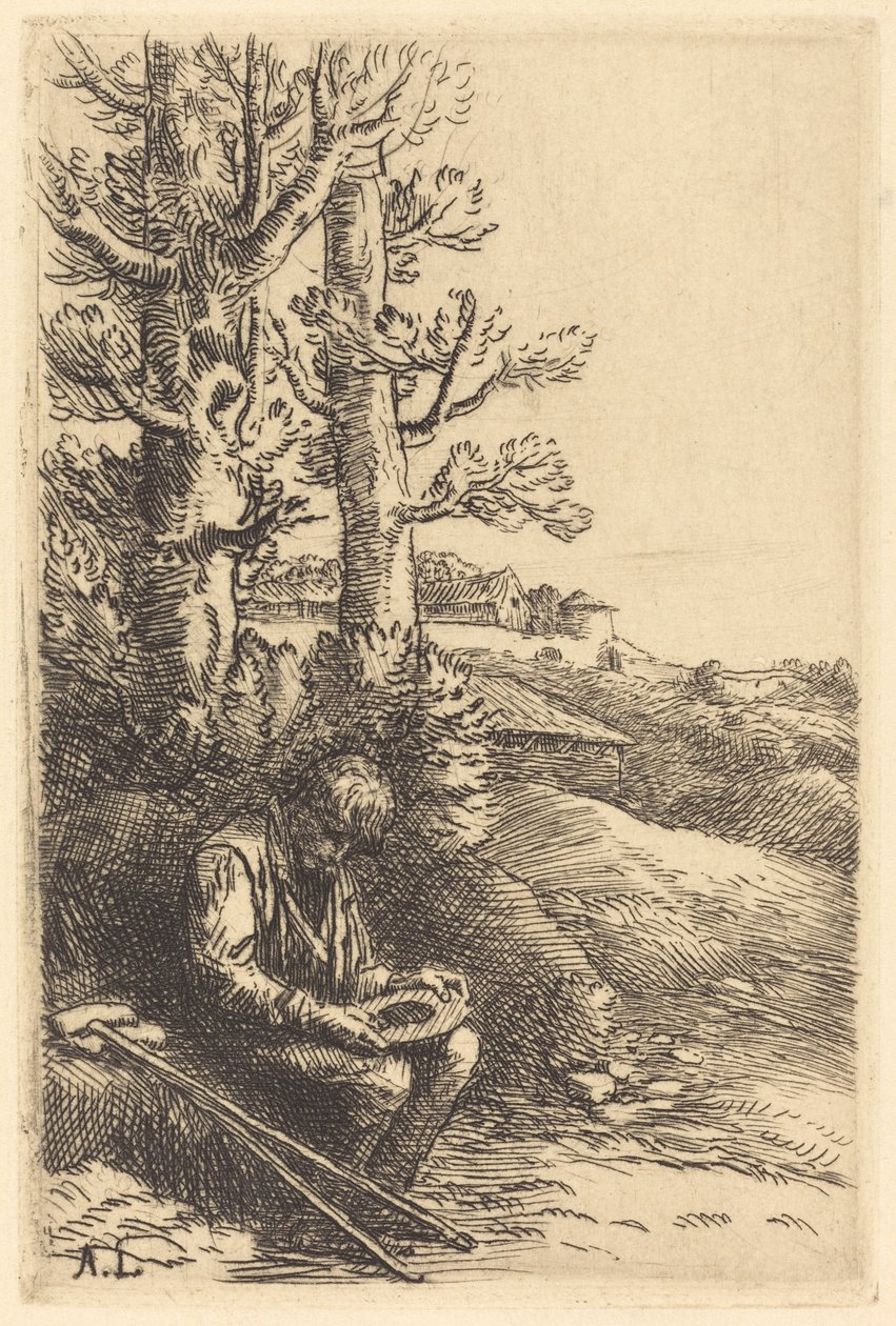 Mały żebrak Mały żebrak. autorstwa Alphonse Legros