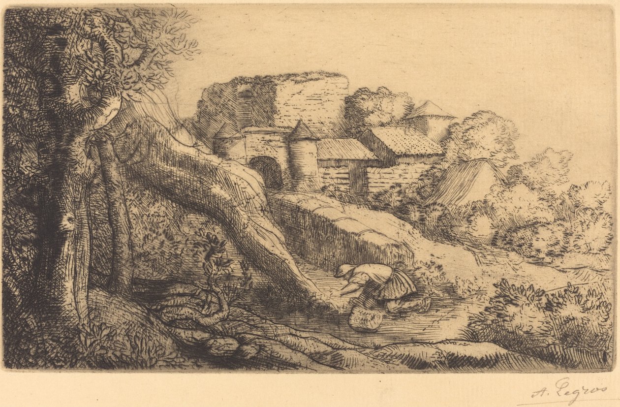 Mały Palnik Trawy autorstwa Alphonse Legros